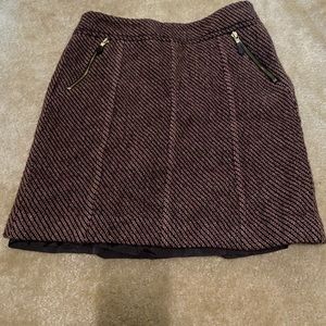 Wool mini skirt